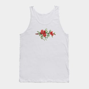branch of japanese quince with red flowers Tank Top